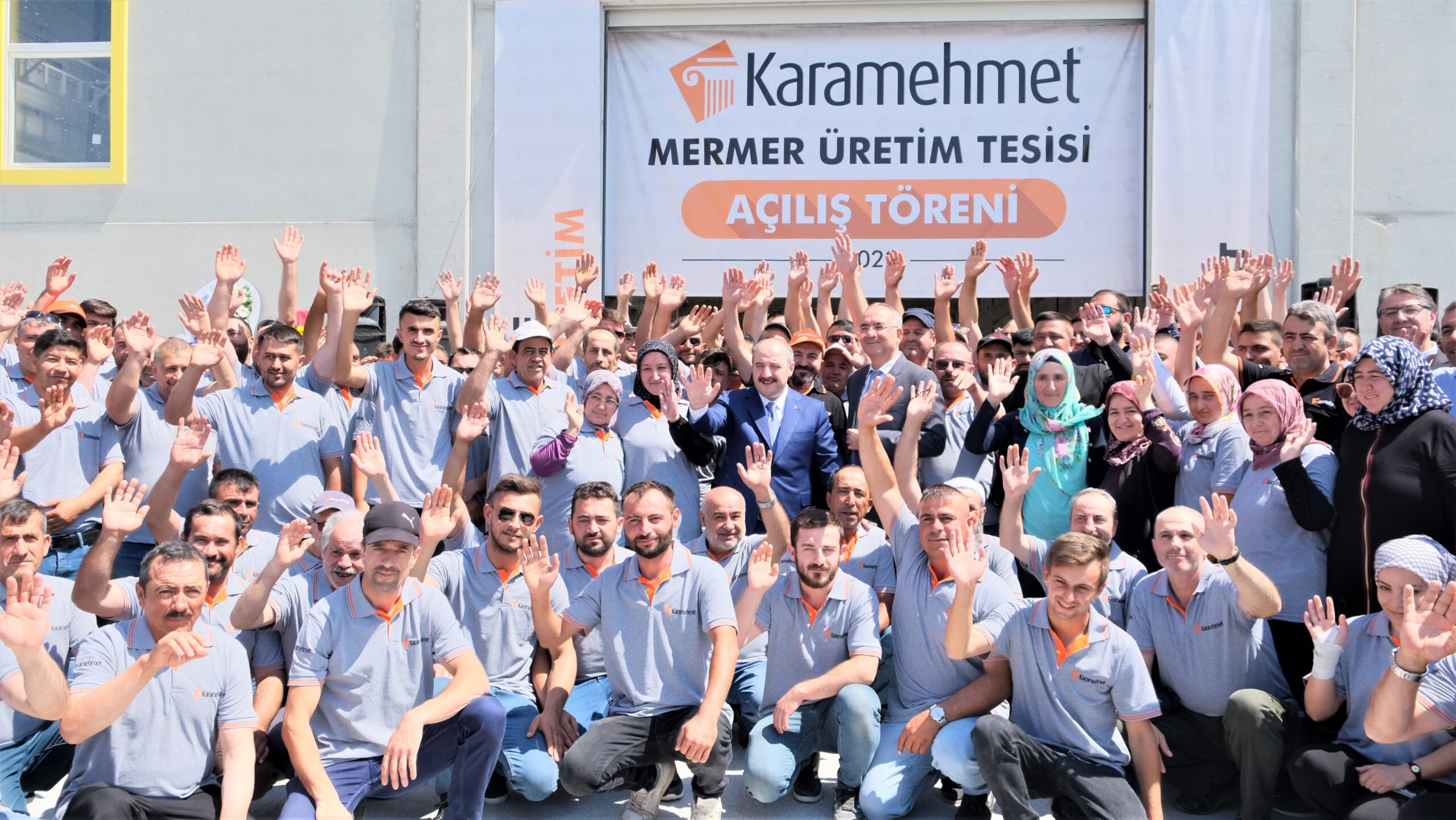 Bakan Mustafa Varank, Karamehmet Mermer Üretim Tesisinin açılışını yaptı