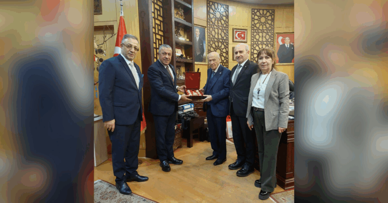 MHP Genel Başkanı Bahçeli’ye Nezaket Ziyareti