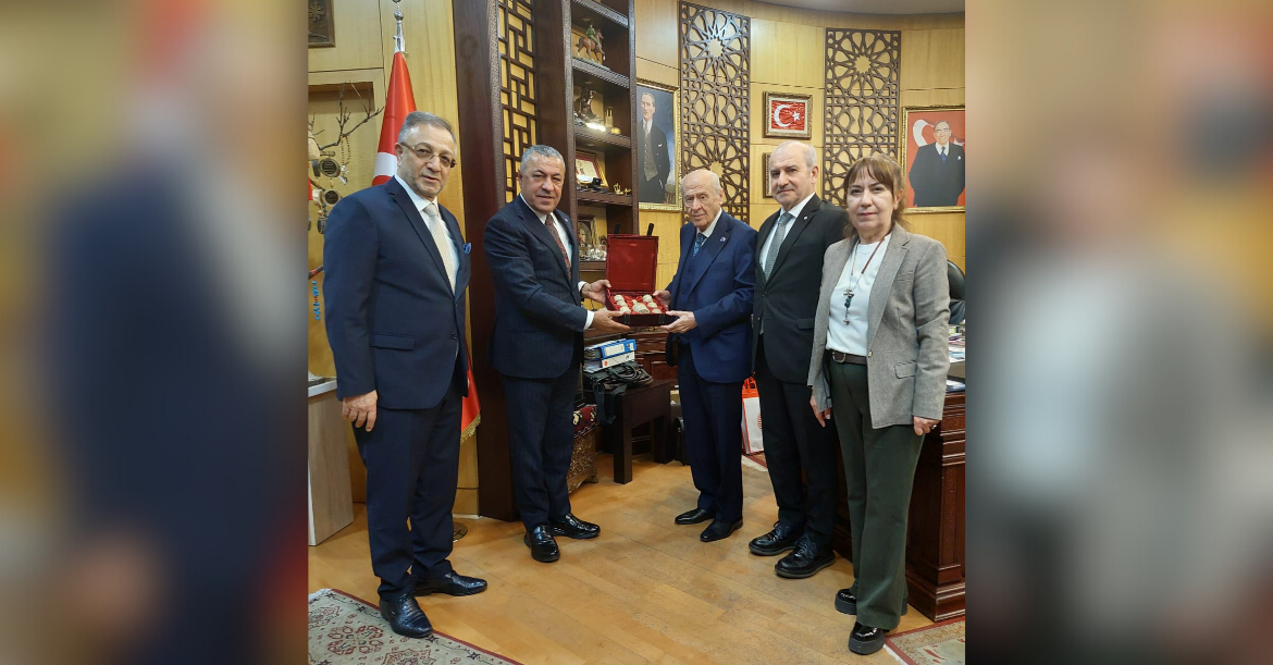 MHP Genel Başkanı Bahçeli’ye Nezaket Ziyareti