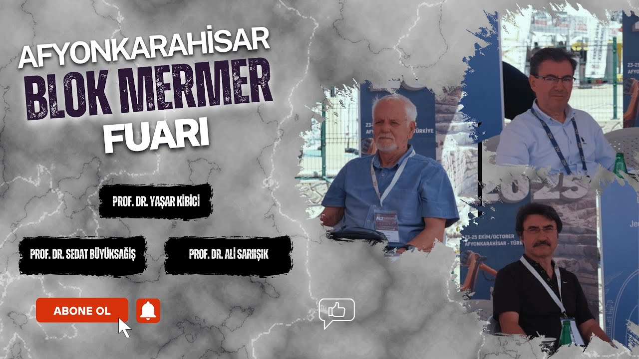 Profesörler Afyon Blok Mermer Fuarı’nı değerlendirdi