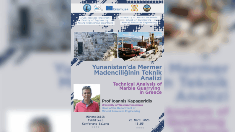 AKÜ’de Önemli Konferans: Yunanistan’daki Mermer Madenciliği Masaya Yatırılacak